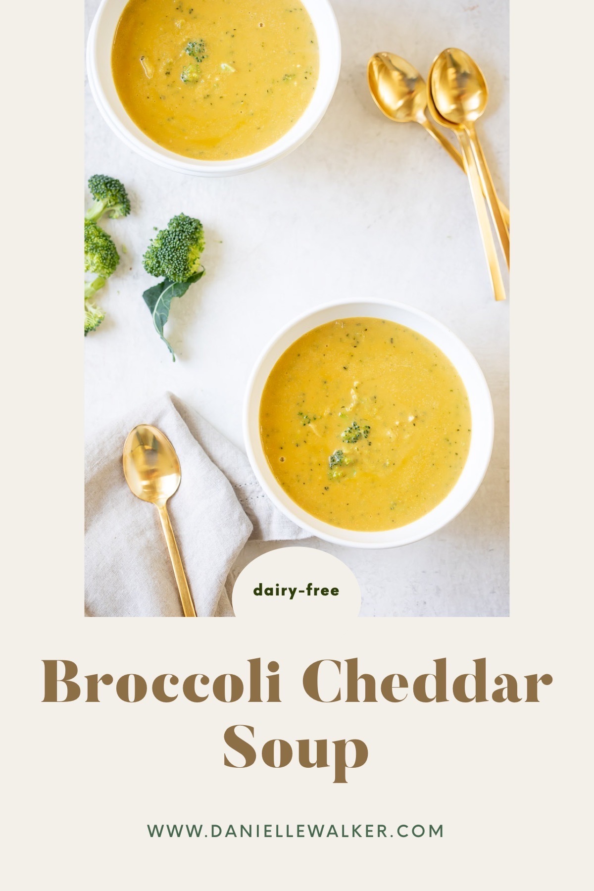 DairyFree Broccoli 'Cheddar' Soup (Paleo) Danielle Walker