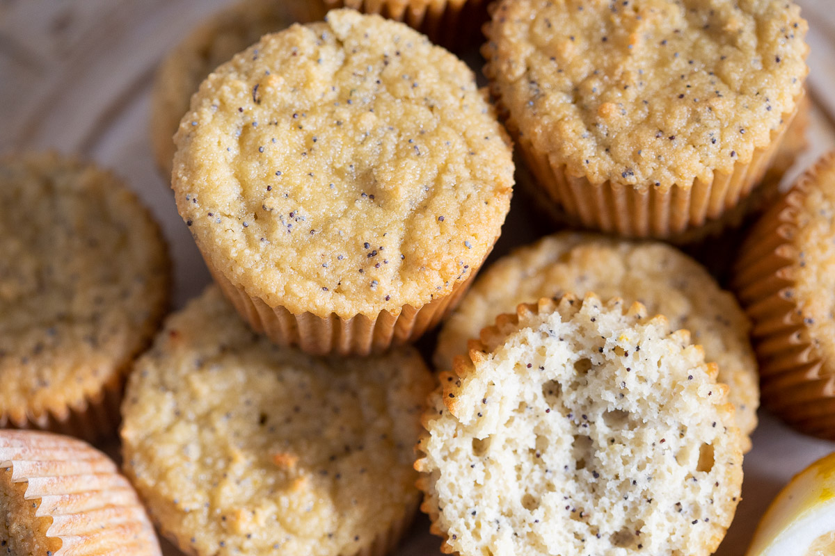 Gluten Free Strawberry Rhubarb Muffins - gluten free recipes - gfJules, Recipe