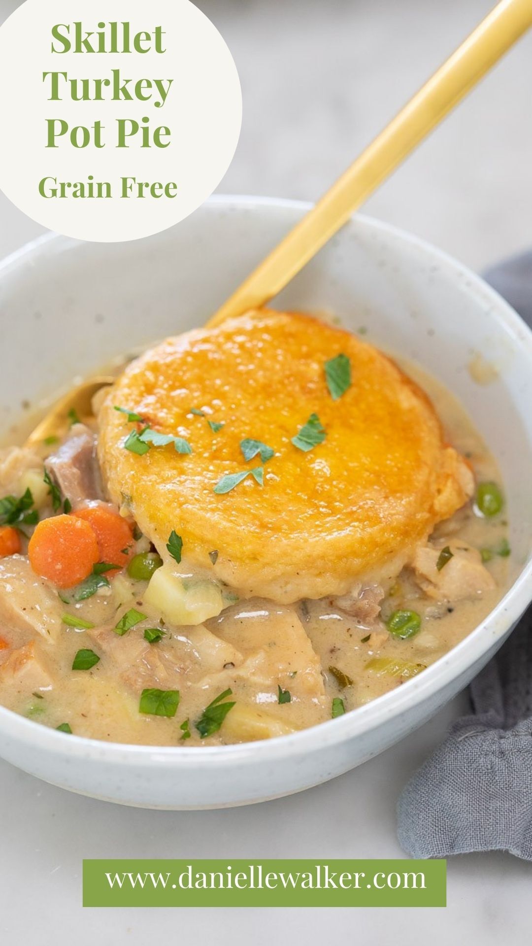 GrainFree Skillet Turkey Pot Pie Danielle Walker