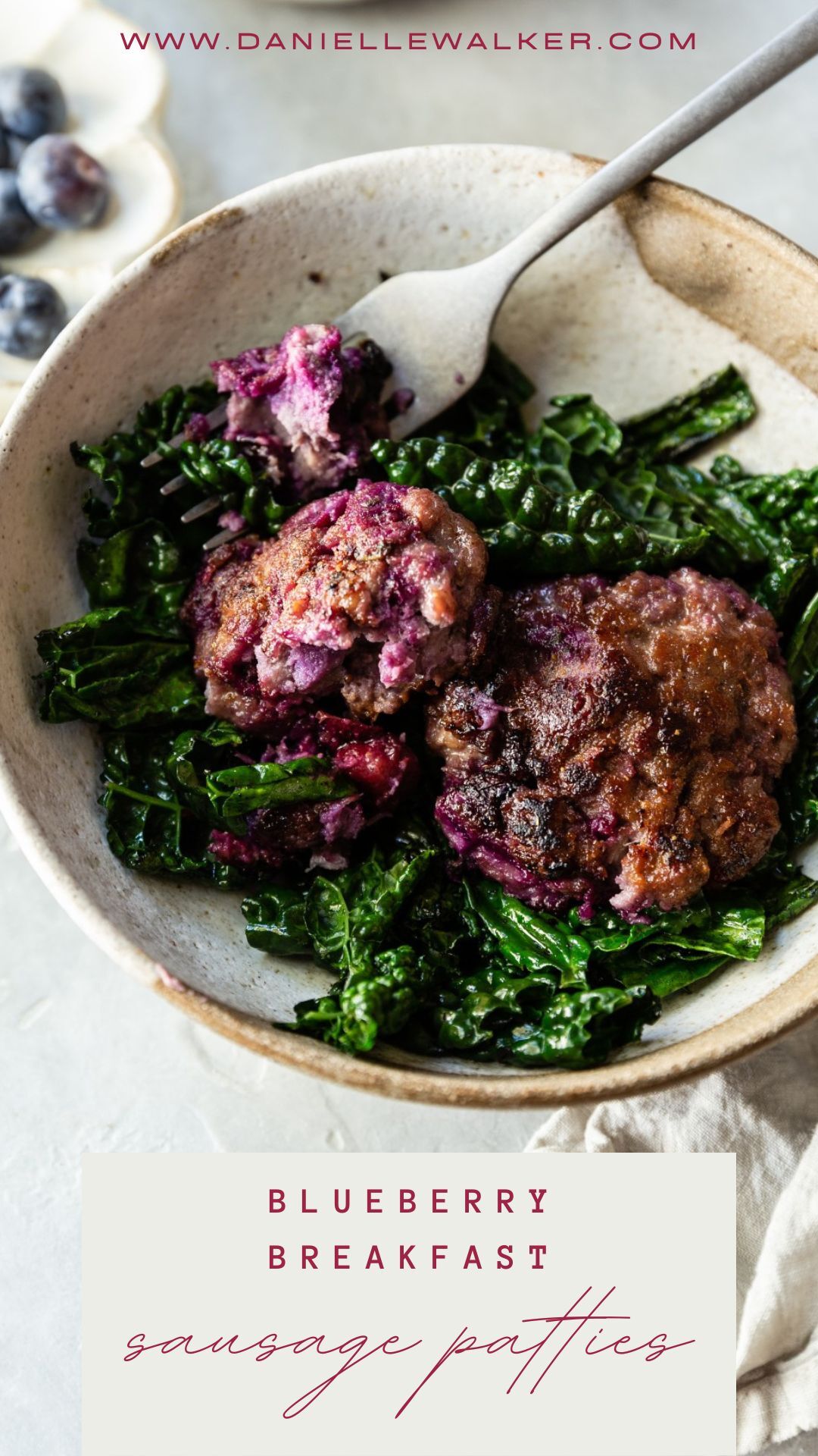 Blueberry Breakfast Sausage Patties Danielle Walker