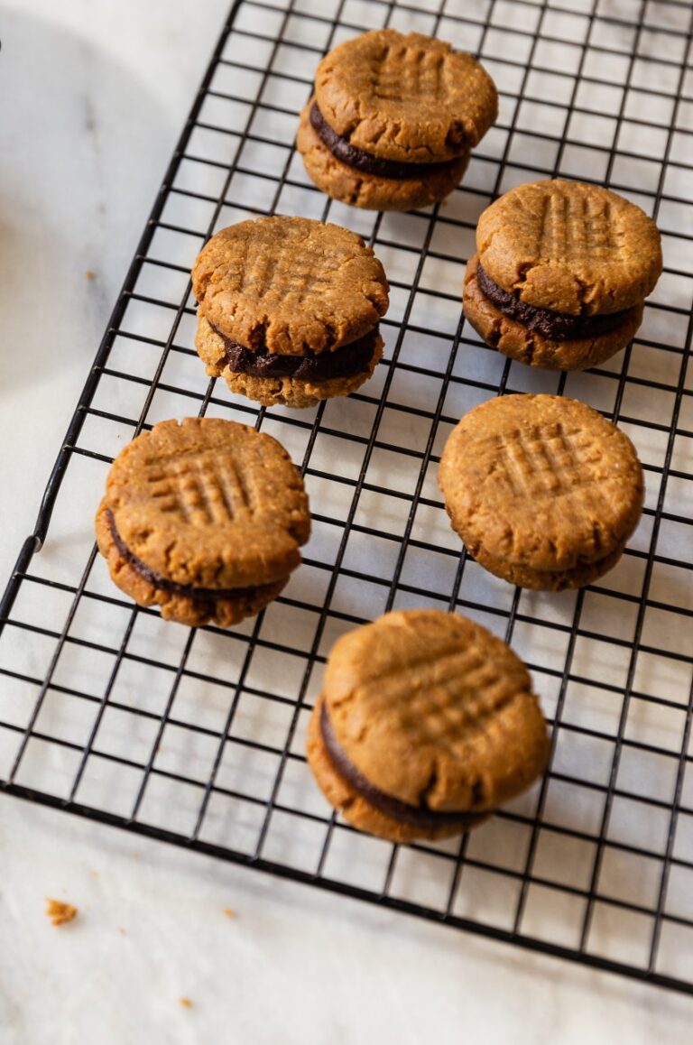 GlutenFree Peanut Butter Cookies with Fudge Filling Danielle Walker