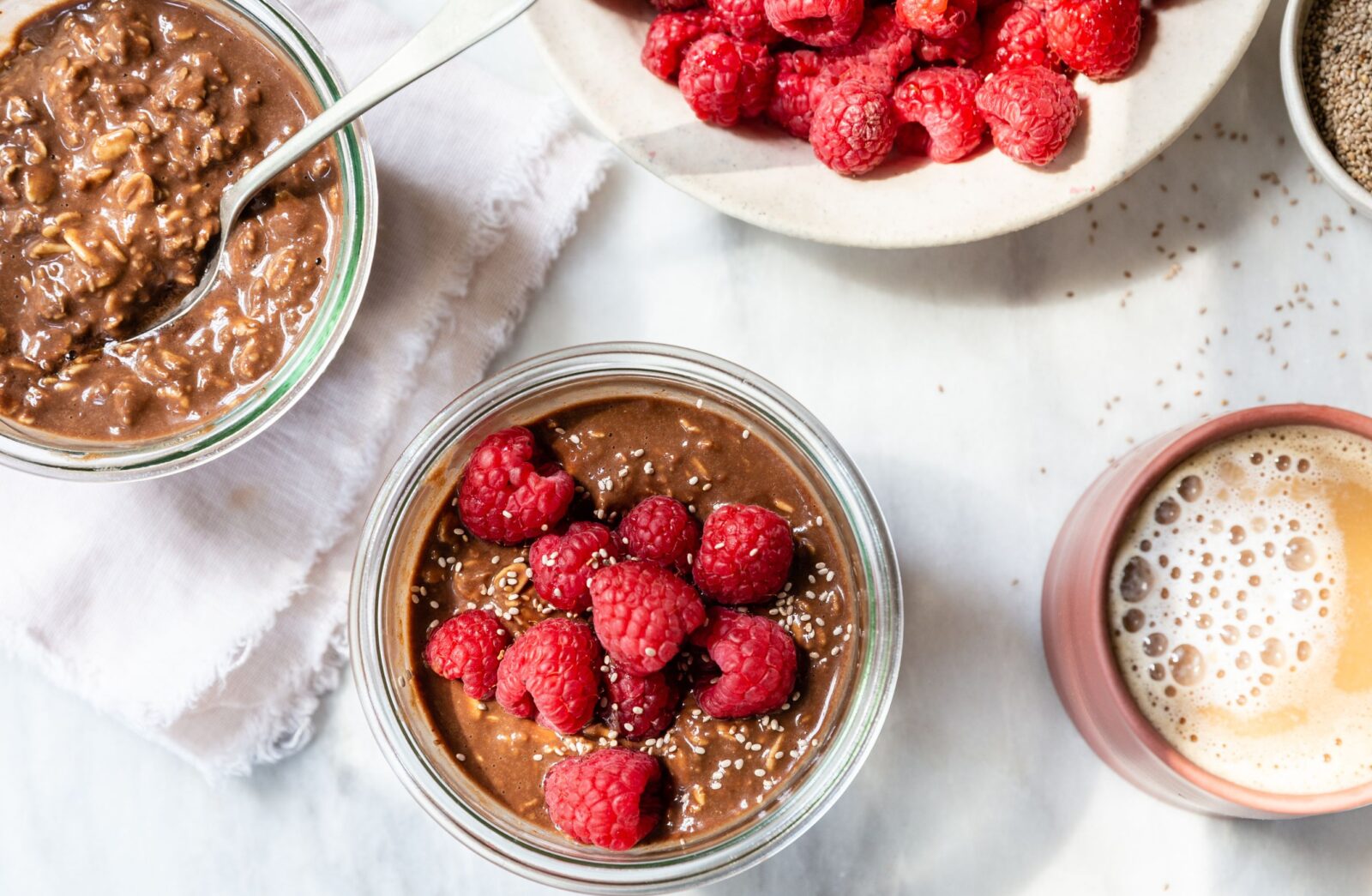 Chocolate Protein Overnight Oats Danielle Walker